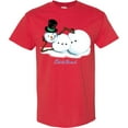 thumbnail image 3 of Inktastic Let It Snow Sassy Snowman in Top Hat T-Shirt, 3 of 5