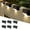 Black shell (warm light), variant on OUSITAID 6-Pack Solar Step Sconce Lights for Home & Garden - Matte Metal Finish  Energy-Efficient LED  Light Sensor Control  Semi-Flush Mount  Polished Plastic Lamp Shade  No Wiring  600m