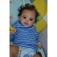 thumbnail image 5 of Reborn Baby Dolls Boy - 21 inch African American Realistic Ethnic Silicone Toddler Doll Lifelike Baby Doll Toddler Kids Gifts for Age 3+, 5 of 5
