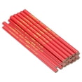 thumbnail image 1 of Uxcell Carpenter Pencils, 24 Pcs Black Ink Flat Oval Hard Construction Pencils, Red, 1 of 5