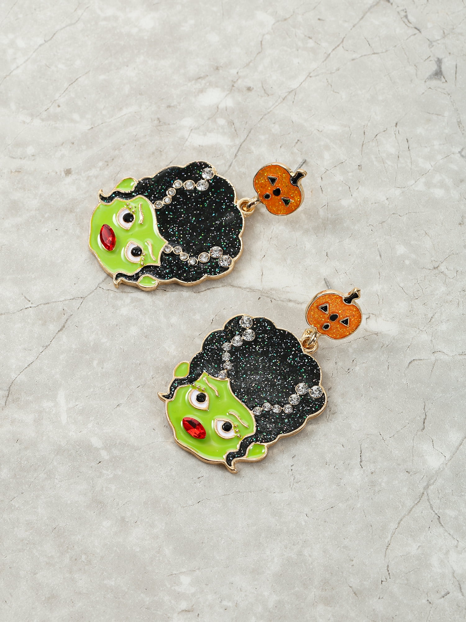 Way to Celebrate Halloween Bride of Frankenstein Earring, 1 pair