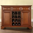 thumbnail image 4 of Crosley LaFayette 3 Drawer Wine Rack Buffet in Cherry, 4 of 6