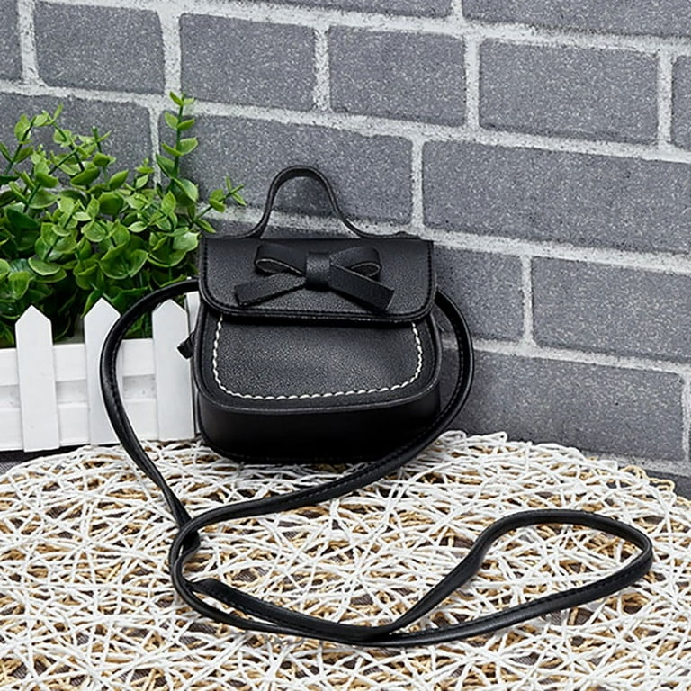 Crossbody Mini Brick Bag (Black)