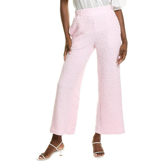 Gracia womens  Textured Wide Leg Pant, s, Pink