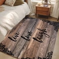 thumbnail image 4 of Vintage Boho Area Rugs 4'x6', Washable Small Throw Rugs for Office Bathroom, Farmhouse Retro Shabby Brown Wooden Grain Indoor Outdoor Rug Non-Slip Low Pile Carpet Runner Reversible Floor Mats, 4 of 8