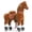 Brown, variant on PonyCycle Ride-On Unicorn Toy with Sound and Hand Brake, Kid-Powered, Ages 4-7, Pink, Ux402