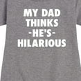 thumbnail image 3 of Instant Message - King Of Dad Jokes Hilarious - Toddler & Youth Girls Fleece Dress, 3 of 6