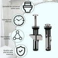 thumbnail image 4 of 1Pcs Toilet Seat Screws, Steel Toilet Seat Hinge Bolts and Nuts, Heavy Duty Toilet Seat Fastener with Plastic Nuts , Toilet Hardware Replacement for Top Mount Toilet Seat Hinges,Black (Black), 4 of 9