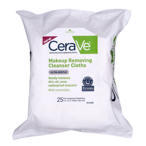 CeraVe Makeup Removing Cleanser Cloths 25 Ea, 6 Pack