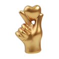 thumbnail image 3 of deevoka Love Sculpture for TV Cabinet Multifunctional Tabletop Decoration Golden, 3 of 9