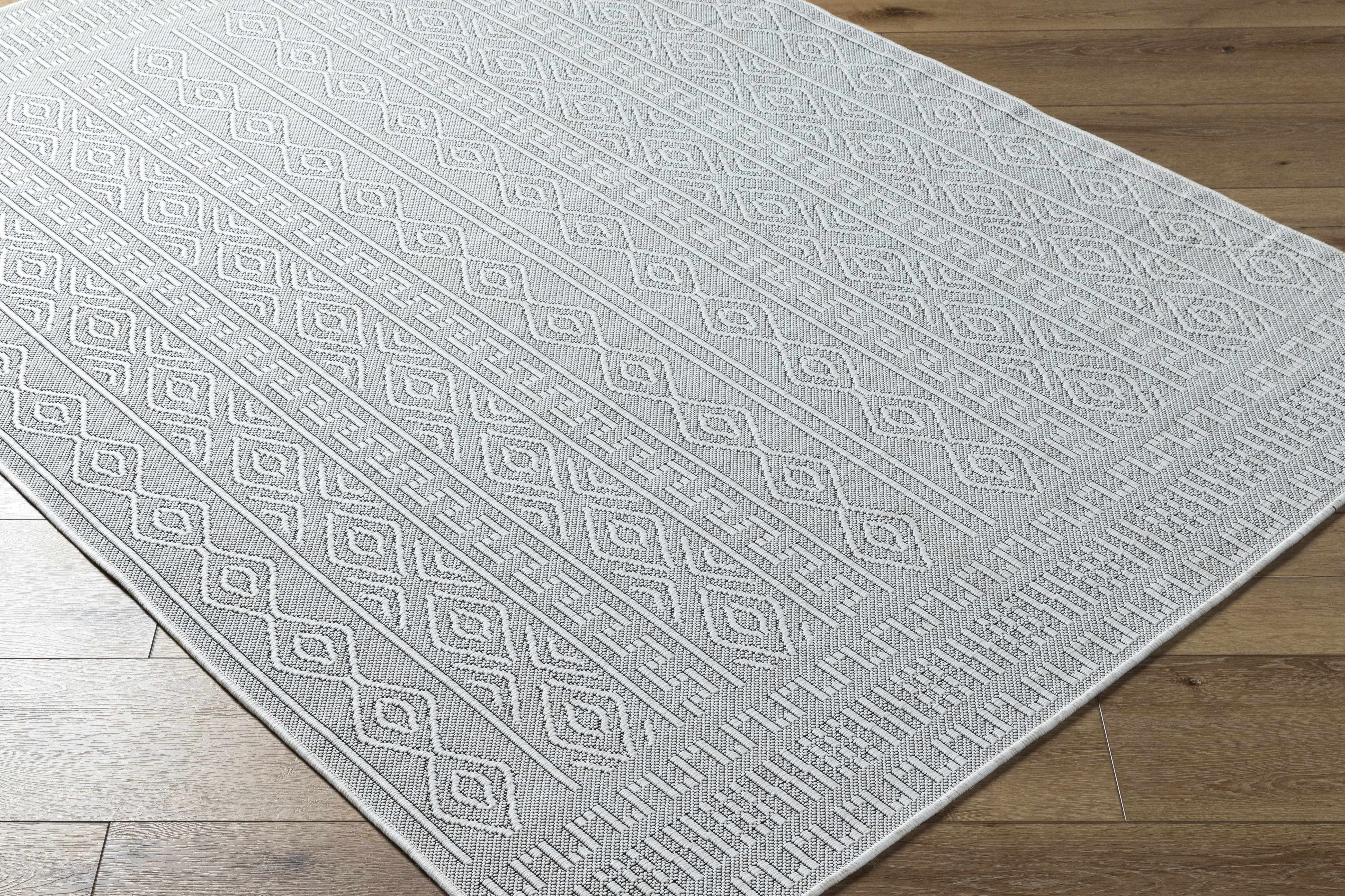 Hauteloom Nuela Living Room, Bedroom Patio Outdoor Area Rug - Farmhouse - 7'10" x 10'