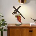 thumbnail image 1 of Estatua de resina con cruz de Jesús, figura de regalo, obra de arte, figura religiosa, escultura, decoración de escritorio para gabinete, oficina,, 1 of 10