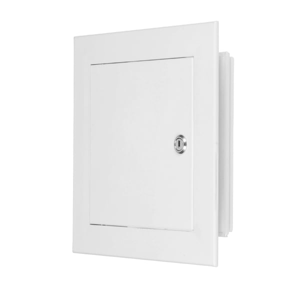 Uxcell Drywall Access Panel 7x7 Inch, Aluminum Frame Wall Hole Cover Plumbing Access Doors with Cam Latch Lock for Wall Ceiling, White