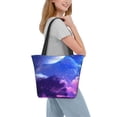 thumbnail image 6 of KLL Tote Bag for Women Dreamy Colorful Starry Sky Print Shopping Grocery Reusable Bags for Office School Shopping Travel, 6 of 6