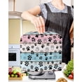 thumbnail image 2 of Blue Pink Dog Paws Prints Stand Mixer Dust Cover with Storage Pocket & Handles, Farmhouse Beige Wood Fits All Tilt Head & Bowl Lift Kitchen Appliance Cover Organizer Bag Accessories, 4.5-5 Quart, 2 of 6