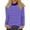 Purple, variant on Women's Striped Long Sleeve T-Shirts Casual Crewneck Soft Stretchy Top Classic Fit for Daily Wear Lightweight Comfort Outfits ,Black L