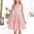 thumbnail image 2 of XXWXYD Children Suspender Dress Mesh Embroidery Bow Skirt Pinafore Jumper Fashion Cute Par𝗍y School Outfit Girls Toddler Kid Casual Play, 2 of 9