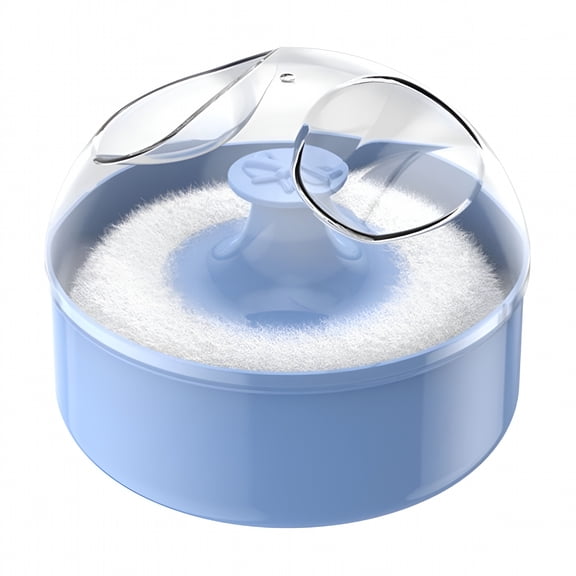 RAGUPEL Portable Soft Body Powder Puff With Box Case Container Talcum Sponge