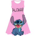 thumbnail image 1 of 2023 Summer Toddler stitch Dresses Baby Girl Clothes Cute stich Disney Print Princess Dress Girls Casual Dress 1-10 Years6T Gao Jinjia LED, 1 of 2