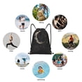 thumbnail image 6 of Fuzoiu Abstract Starry Sky Moon Print Drawstring Backpack for Gym, Travel, Yoga,Sports Sackpack String Bag for Women Men-Small, 6 of 6