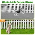 thumbnail image 4 of Fabulas Rebar Stakes 12 Inch, 12 Pack Rebar Stakes Heavy Duty Ground Anchors J Hook with Chisel Point End Galvanized Steel Anchors for Fence Landscape Trampoline Chain Link Garden Camping Tent Plants, 4 of 7