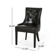 thumbnail image 7 of Noble House Tyler Contemporary Bonded Leather Dining Chairs,Set of 4, Brown, 7 of 7