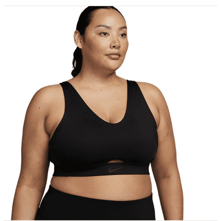 Nike Women's Plus Size Dri-FIT Indy VNK Plunge Cutout Low Sports Bra