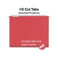 thumbnail image 3 of HITOUCH BUSINESS SERVICES Hanging File Folder 5-Tab Letter Size Red 25/Box TR163535, 3 of 6