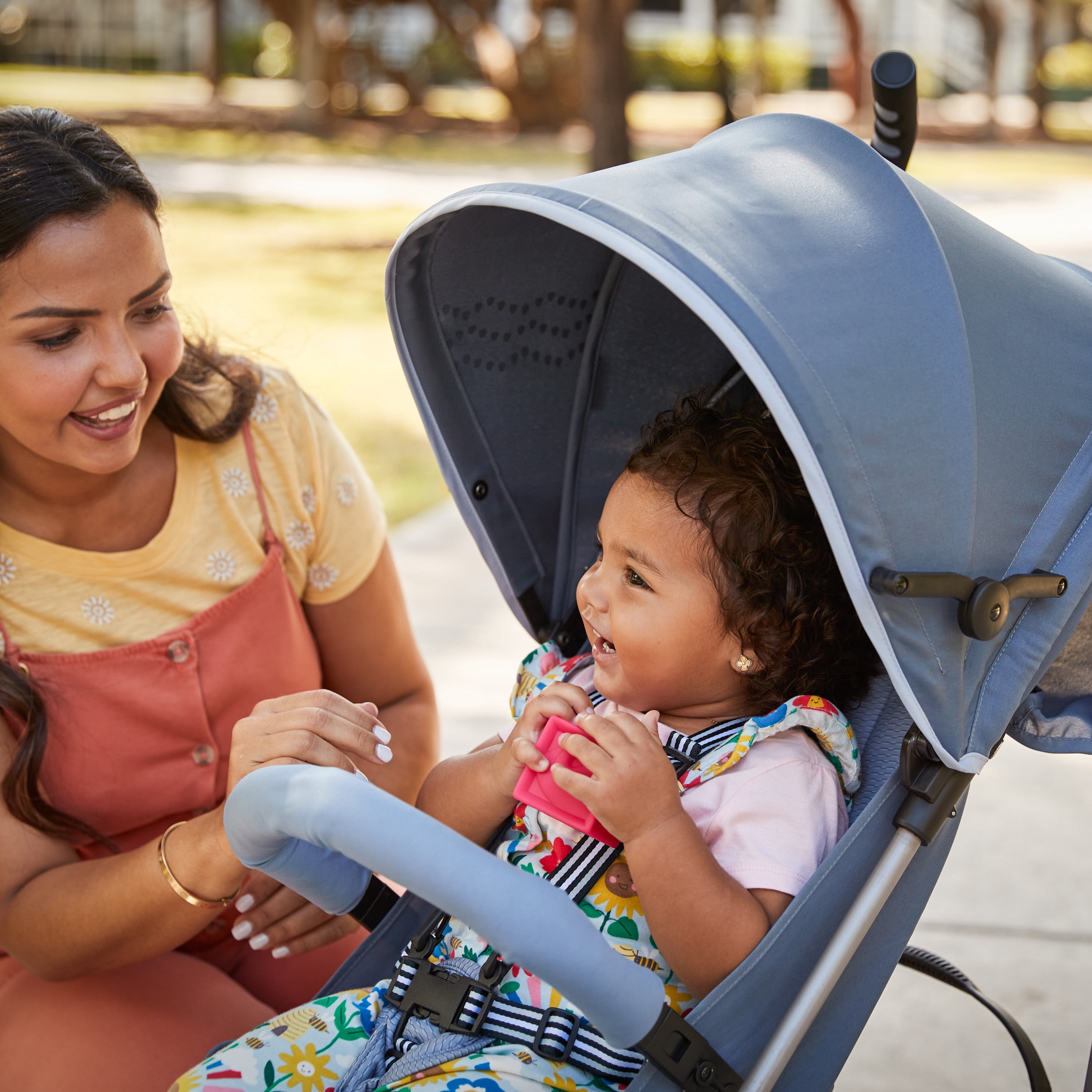 Cosco Kids Simple Fold Compact Stroller, Organic Waves, Infant