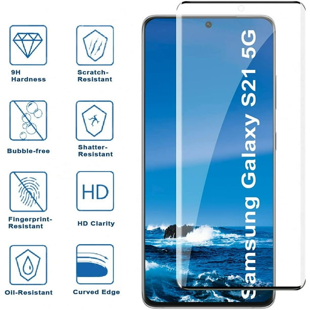 Protecteur d'écran en verre trempé pour Samsung Galaxy S21 Plus
