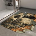 thumbnail image 5 of 1pc Black Cat in a Witch Hat Absorbent Non-Slip Bathroom Thickened Flannel Rug Decor,Soft,Quick Drying,Suitable For Indoor/outdoor Use,Bathrooms,Bedrooms,Kitchens,Terrace,Laundry Rooms,16"x24", 5 of 9