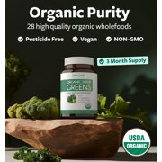 Healths Harmony Organic Super Greens Complete Superfood Immune Support Supplement, 180 Tablets