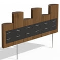 thumbnail image 4 of Greenes Fence 7" x 18" Brown Wood Garden Border Edging (12 Pack), 4 of 5