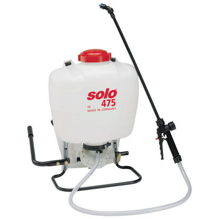 Solo 475-B Backpack Compression Sprayer, 4 gal Polyethylene Tank, 90 psi,