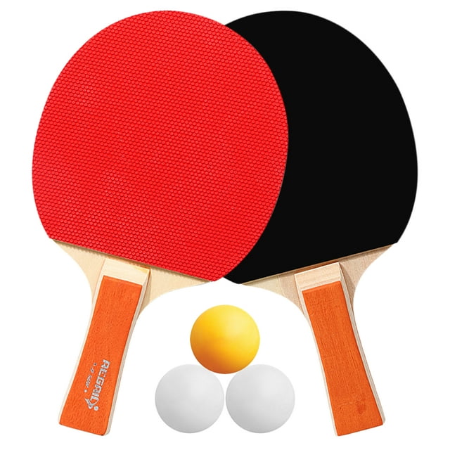 Tignapoo Ensemble de Raquettes de Tennis de Table pour Amusement Familial - Comprend 2 Raquettes et 3 Balles, Parfait pour les Étudiants et Tous Âges, Design Durable avec Prise en Main Confortable et Haute Élasticité pour un Jeu Amélioré