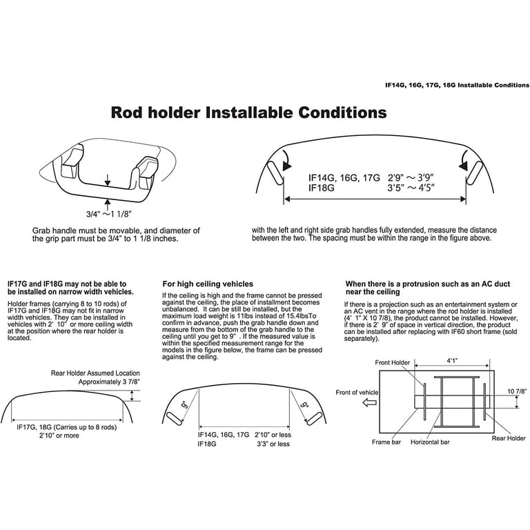 J Hook 7 car rod holder (IF14), ROD HOLDER J HOOK 7, inno, Carmate –  Japangler