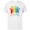 White, variant on Star Wars Logo with Pride Icons - Short Sleeve Cotton T-Shirt for Adults - Customized-Black