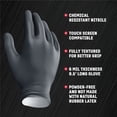 thumbnail image 4 of Venom Steel Premium Industrial Nitrile Gloves, One Size Fits Most, Black, 50 Count, 4 of 7