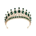 thumbnail image 3 of Bandeau Doré Design Rond Élégant pour Femmes Filles Enfants Fête Mariage Mariage Anniversaire Bal Concours Accessoire en Strass, 3 of 3