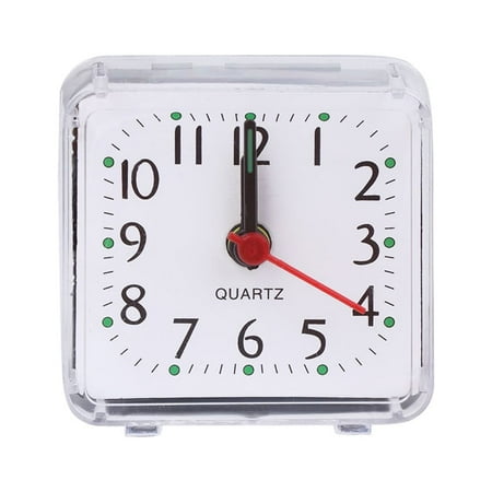 Small Square Alarm Clock Portables Travel Trip Pocket for Time Clocks for Outdoor Traveling Camping Craft