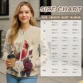 thumbnail image 7 of DISNIMO Northern Cardinal Printed Jackets for Women Floral Printed Sweatshirts Zip Up Outwear V Neck Jackets with Pockets, S, 7 of 7