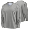 thumbnail image 2 of Zpanxa Kids Solid Color V Neck Long Sleeve Athletic T Shirt Moisture Wicking Performance Top Unisex, 2 of 9