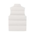 thumbnail image 4 of CharmCyan Men's Quilted Vest With Stand Collar Winter Casual Sleeveless Jacket With Pockets Thick Coat Gilet For Outdoor White XL, 4 of 5