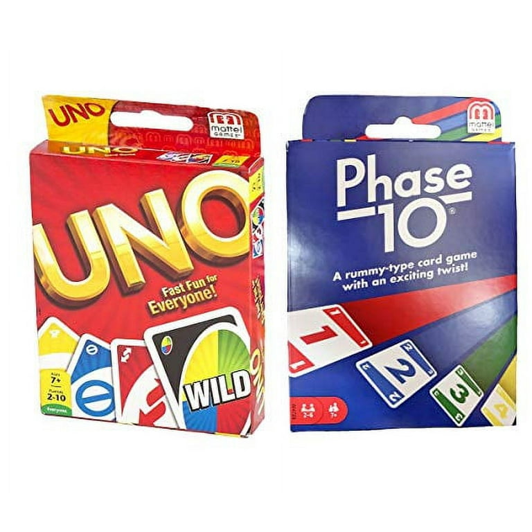 Mattel Games Phase 10 Card Game  Phase 10 card game, Card games, Rummy