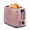 Pink, variant on iSiLER 2 Slice Toaster, 1.3 inches Wide Slot Bagel Toaster with 7 Shade Settings and Double Side Baking, Compact Bread Toaster with Removable Crumb Tray, Defrost Cancel Function Black