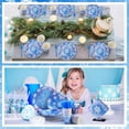 thumbnail image 7 of 144 Pieces Frozen Paper Plates and Napkins Dinnerware Set Winter Snowflake Party Tableware Supplies Includes Paper Plates Napkins Forks Serve 24 for Christmas Party Supplies, 7 of 7