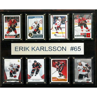 Erik Karlsson San Jose Sharks Fanatics Branded Women's Authentic Stack Name  & Number V-Neck T-Shirt - Black