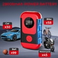 thumbnail image 3 of Inflador de neumáticos, compresor de aire portátil y motor de arranque para automóviles ApexNexus, 3 of 9