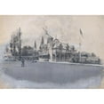 thumbnail image 3 of Harry Fenn 14x11 Black Modern Framed Museum Art Print Titled - The Athletic Club at Bowling Green (ca. 1900), 3 of 5