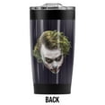 thumbnail image 2 of The Dark Knight/Painted Joker Head Stainless Steel Tumbler 20 oz Coffee Travel Mug/Cup, Vacuum Insulated & Double Wall with Leakproof Sliding Lid | Great for Hot Drinks and Cold Beverages, 2 of 7